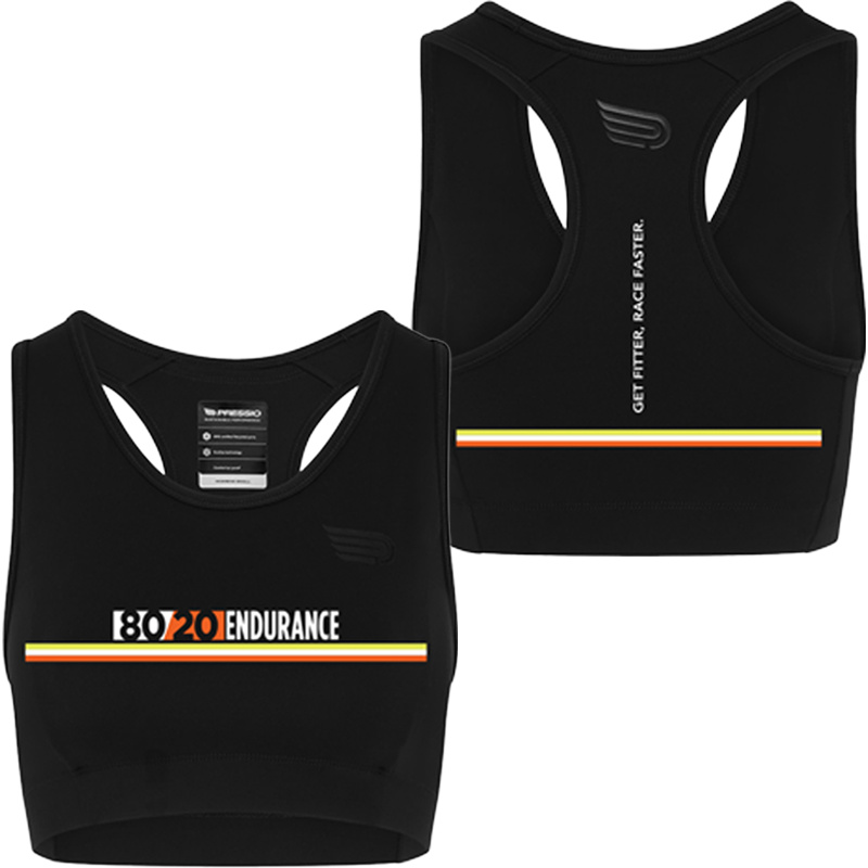 Women's Sustain Long Line Crop Bra Thumbnail